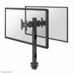 NewStar Neomounts Tilt/Turn/Rotate Dual Desk Monitor Arm (Grommet) For Two 10-27 Monitor Screens Back To Back, Height Adjustable - Black 10 - 30, Grommet