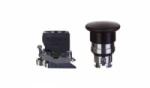 Schneider Electric Safety button 22mm 1Z 0R IP65 self-return black XB4BC21