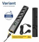 Everlast EVER Variant - Surge protector - AC 250 V - 2500 Watt - output connectors: 5 - 2 m cord