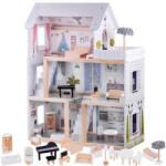 Jokomisiada Wooden Boho style dollhouse led ZA4131