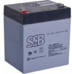 GRASSBERG SSB SB 5-12L SSB battery 12V/5Ah T2 - faston 6.3mm