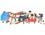 Jokomisiada Wooden Train Blocks Build a City Train Locomotive 100 pcs ZA5380