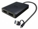 Athli-Tech Adapter Video USB-A/USB-C Dual 4K/60 Hz DisplayPort