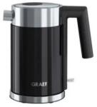 Graef Електрическа кана Graef, WK402, капацитет 1 L, подвижен корпус, подвижен филтър за варовик от неръждаема стомана, лесно наливане, автоматично изключване, защита от прегряване, 2015 W, черна Електрически кани