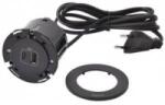 Legrand INCARA Furniture socket DISQ 60 USB A+C 2.0 m black 654731
