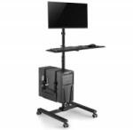 Maclean Stand, trolley, mobile computer station on Maclean MC-793 max 20kg max 17-32 VESA: 75x75, 100x100