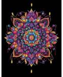 Diamond Dotz adults flocked neon mandala