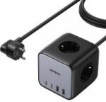 UGREEN DigiNest Cube Power Strip (3 AC outlets + 65W 2A2C)