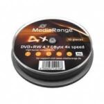 MediaRange DVD+RW 4.7GB 4x - 10 броя (шпиндел) MR451