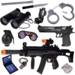 Jokomisiada A set for the Police playing Policeman with a gun and handcuffs ZA4826