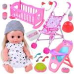 Jokomisiada Set doll interactive stroller chair ZA4286