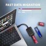 AXAGON AXAGON ADM2-CM USB-C 10Gbps USB HUB - M. 2 NVMe & SATA SSD adapter, 10cm USB-C cable