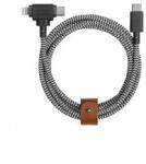 Native union Belt Cable Duo USB-C to C/Lightning Zebra 1, 5m