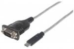 Manhattan USB-C USB Cable - RS-232 0.45 m Transparent (151283)