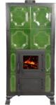 eSemineu Premium Verde Premium 4R terracotta stove 8kW