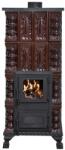 eSemineu Premium Morano 4-row terracotta stove brown heating with Granite on top