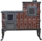 eSemineu Premium Terracotta Brown boot type with glass door 10kW right