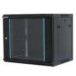 Dateup Cabinet metalic, 15 Unitati, Culoare Negru, Neasamblat - DATEUP Rack 15U 600x600 (Rack 15U 600x600)
