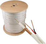  Cablu coaxial RG59 + alimentare 2x0.75, 305m, alb - OEM RG59-2X0.75-W (RG59-2X0.75-W)