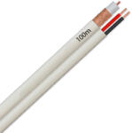  Cablu coaxial RG59 + alimentare 2x0.75, 100m - OEM RG59-2X0.75-L-W (RG59-2X0.75-L-W)