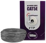 LinkPower Cablu FTP CAT5E Cupru 100m Gri - LinkPower LINK-FTP-100 (LINK-FTP-100)