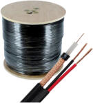  Cablu coaxial RG59 + alimentare 2x0.75, 305m, negru - OEM RG59-2X0.75-B (RG59-2X0.75-B)