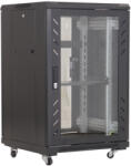  Cabinet metalic podea, 600X800, 18 Unitati, Culoare Neagra, Neasamblat - OEM ASY-18U-6080PO (ASY-18U-6080PO)