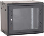  Cabinet metalic, 9 Unitati 600x600, Negru, Neasamblat - OEM ASY-9U-6060P (ASY-9U-6060P)