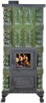 eSemineu Premium Terracotta stove Verde Morano 4R with hob on top 8kW
