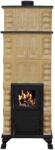 eSemineu Premium Terracotta Stove Caro Cream/Rustic 5R with Granite 10 kW