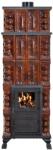 eSemineu Premium Terracotta Stove Brown/Gold 5R with Granite 10 kW