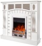 Art Flame Galileo silver & Amsterdam 1150x1100x300 mm white