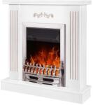 Art Flame Galileo silver & Smile 940x910x265 mm white