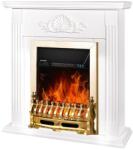 Art Flame Galileo gold & Sorina 900x900x270 mm white
