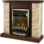 Art Flame Meridian & Rock 980x883x300 mm walnut