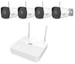 Uniview WiFi szett - 4 csatornás NVR, 4db 2MP Wifi-s cső kamera (KIT/NVR301-04LS3-W/4x2122LB-AB)