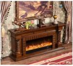 Art Flame Frankfurt Small 1500x700x330 mm walnut brown