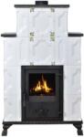 eSemineu Premium Terracotta stove Lucifer White 4 rows 12 kW