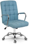 Sofotel Irodai szék, Sofotel Benton, kék, műbőr kárpitozás, dönthető Tilt mechanika, magasságállítás, ergonomikus háttámla, karfával (TE2434)