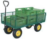 Strend Pro Garden Négykerekű kocsi, Strend Pro Garden Taliga 515, 125 × 65 × 32 cm, robusztus, kerti munkához, 300 kg teherbírás (TC2170999)
