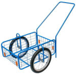 Kétkerekű kocsi, Pegas RDV 7, kék, 61, 8 x 41, 8 x 23, 2 cm, 100 kg teherbírás, felfújható kerekek, kerék átmérő 39 cm, acélcső váz, kivehető fogantyú (TC217170)