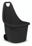 Strend Pro Garden Kétkerekű kocsi, Strend Pro Garden Blumax Caddy, 60 l, fekete, 50 x 60 x 84 cm, újrahasznosított műanyag, időjárásálló, max. 40 kg teherbírás, kerti hulladékhoz (TC2120097)