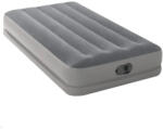  Felfújható vendégágy, Intex Twin Prestige középmagas matrac, 99 x 191 x 30 cm, szürke, egyszemélyes, szálas belső szerkezettel, puha felülettel, beépített USB-s elektromos pumpával (64112) (64112)