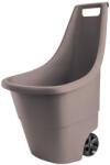 Keter Kétkerekű kocsi, Keter Easy Go, 50 l, barna, 51 x 56 x 84 cm, műanyag, időjárásálló, ergonomikus fogantyú, könnyű (TC212418)