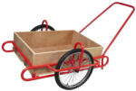 Strend Pro Kétkerekű kocsi, Strend Pro Optimus, piros, 90 × 63 × 25 cm, 240 kg teherbírás, fa testtel (TC212543)