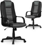 Sofotel Irodai szék, Sofotel 518B, fekete/szürke, 109-118 cm, ergonomikus, dönthető, gázliftes magasságállítás, mikrohálós, műbőr betétekkel, 120 kg teherbírás (TE518B-BLACK-GRAY)