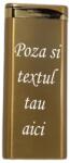  Bricheta Personalizata Aurie, Antivant, Gravata cu Poza si Textul Tau E4 Bricheta