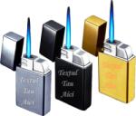  Bricheta Forma Zippo, Personalizata cu Textul Tau, Antivant, Reincarcabila, Metalica, 6 cm Bricheta
