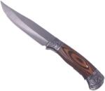  Cutit cu Maner Curbat Vanatoresc, Lama Otel Inoxidabil, Husa Material Textil, 30 cm