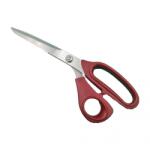  Foarfeca Profesionala de Tuns, Otel Inoxidabil, Maner Curbat, 24 cm, Rosie